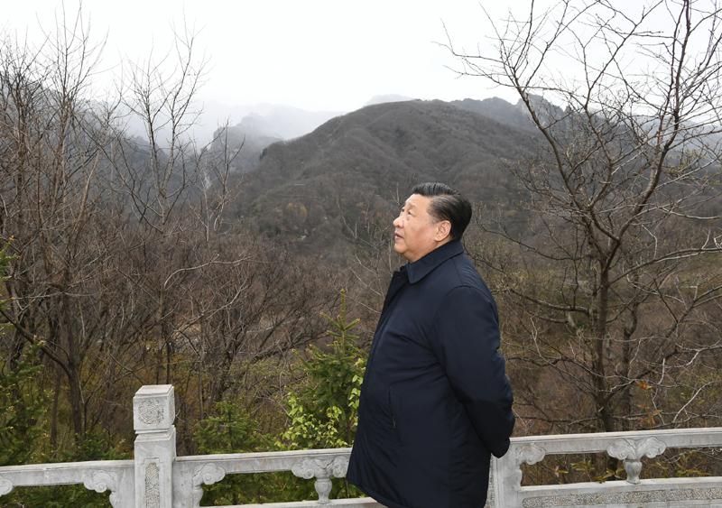 2020年4月20日，习近平总书记在位于陕西柞水的秦岭牛背梁国家级自然保护区考察秦岭生态保护情况。